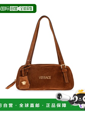 VERSACE 女士斜挎包 10157921A098921NG8V CO 棕色 Suede shoulde