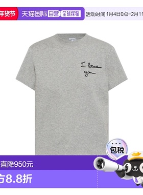 LOEWE 女士T恤 S359Y22XAA0GREYMELANGE SS2026