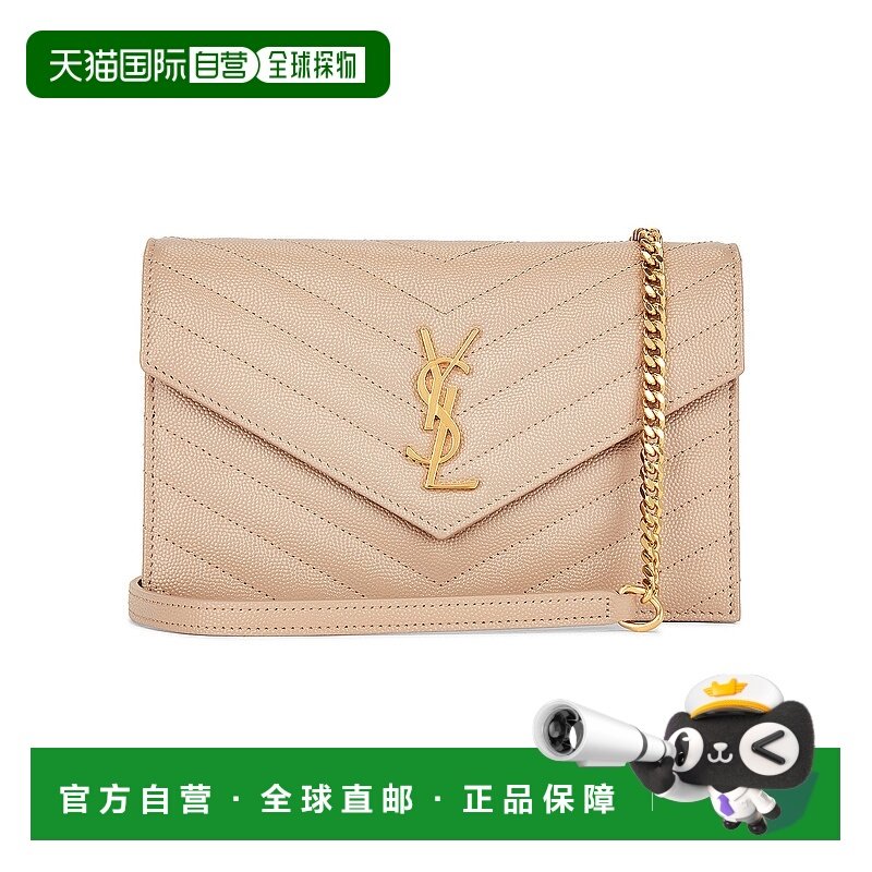 1h可退 潮奢 Saint Laurent 圣罗兰 女士 Cassandre 链条信封钱包,箱包皮具/热销女包/男包,通用款女包,淘宝优惠券,粉丝福利购,淘宝优惠卷