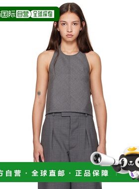 1h可退 潮奢 WARDROBE.NYC 女士 灰色 Backless Halter 上装 W105