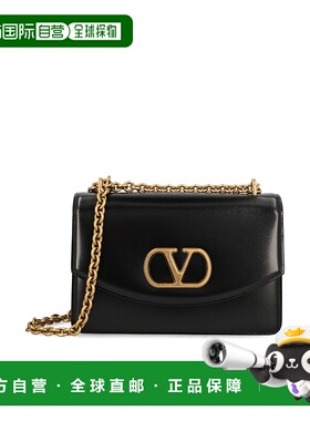 1h可退 潮奢 valentino 华伦天奴 女士 黑色皮革肩包 6W0B0R16GCB