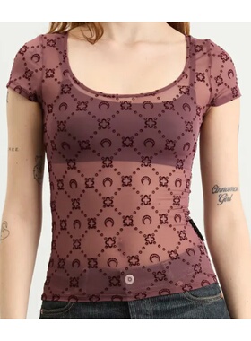 MARINE SERRE 女士T恤 WTO389ACJER0005PU70 SS2026