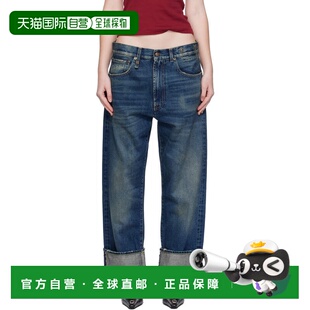 女士 蓝色 牛仔裤 潮奢 R13WD111D341A R13 1h可退 Cuffed