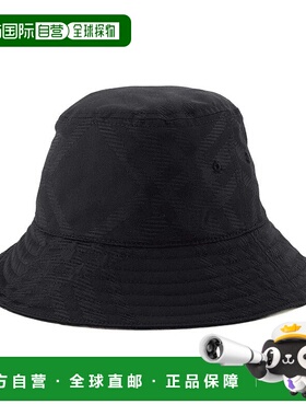 BURBERRY 女士帽子 8095001 AW2024 黑色 Burberry Tonal Bias Bu