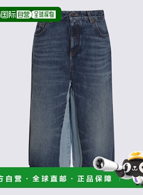 CHLOÉ 女士牛仔裤 CH25SDS02158476 SS2025 蓝色 DENIM MIDI SKIR