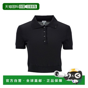 AW2024 黑色 Loewe LOEWE knit S540Y14KCC1100 silk cro 女士T恤