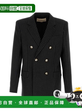 1h可退 潮奢 valentino 华伦天奴 男士 雙排扣條紋夾克 7V0CEJ25B