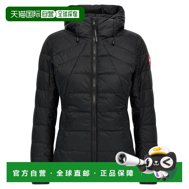 1h可退 CANADA GOOSE 女士外套 2220L61 CO 黑色 Hoodie Abbott