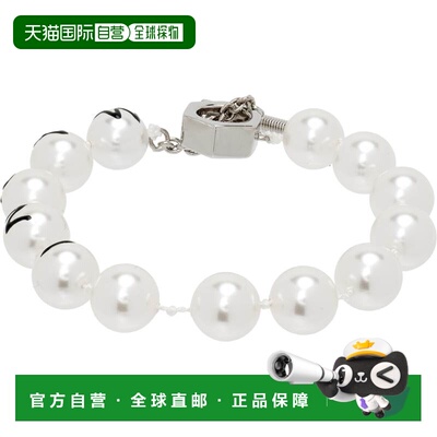 Marni 玛尼 男士 Faux-Pearls & Metal 手链 BRZB0059A0M200100W1