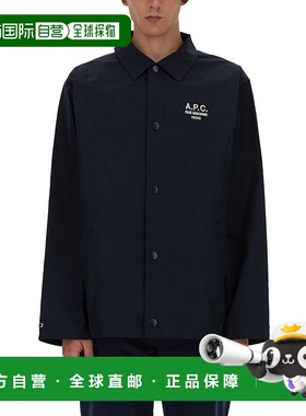 A.P.C. 男士夹克 PSAJBH02960IAK CO 黑色 Regis cotton blend ov