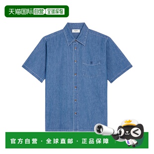 RC07K208I07UO 衬衫 AW2025 蓝色 CELINE 棉质牛仔短袖 男士