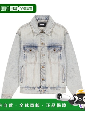 WE11DONE 男士夹克 WDDJ324315USK AW2024 白色 长袖牛仔夹克