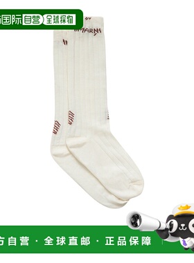 MARNI 女士袜子 SKMC0194Q0UFC17400W09 AW2025 白色中筒袜