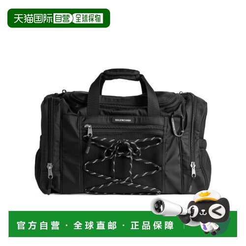 BALENCIAGA 男士旅行包 8666992ACGN1000 SS2026单肩包斜挎包黑色