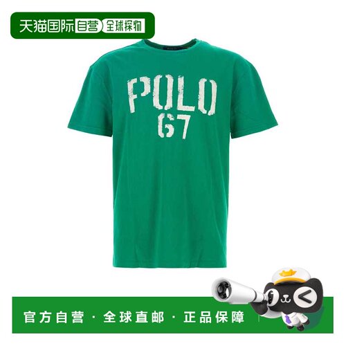 Polo Ralph Lauren Polo 拉夫 劳伦 男士 徽标印花圆领 T 恤 710B