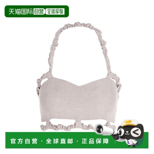 SS2022 粉红色 Pink GANNI F6822428 Top Tank抹胸 女士上衣