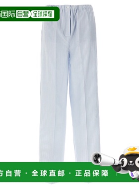 PRADA 女士休闲裤 P269IRSOOO16BVF0M10 SS2025浅蓝色阔腿裤