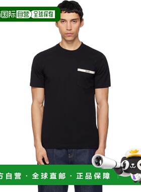 潮奢 Moschino 莫斯奇诺 男士 黑色 Tape T恤 261ZZ072502410555B