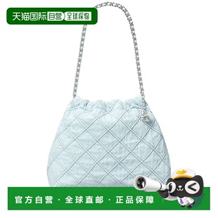 167752414 女士斜挎包 蓝色 牛仔肩背包 TORY Fleming BURCH