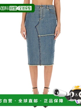 1h可退 TOM FORD 女士半身裙 GC4130 AW2023 蓝色中裙