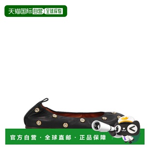 1h可退 潮奢 Lanvin 朗雯 女士 芭蕾舞鞋 black黑色 舒适时尚