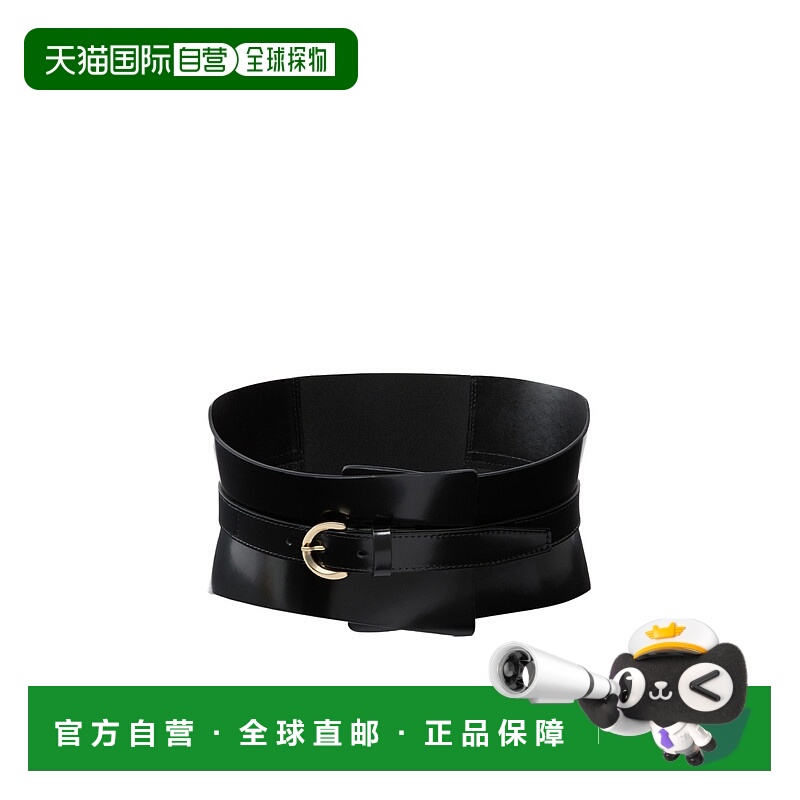 1h可退 PINKO 女士腰带 105464A2QIZ99Q AW2025 黑色 可调节宽腰