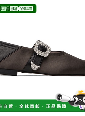 1h可退 潮奢 Wales Bonner 女士 棕色 & 黑色 Glide 芭蕾鞋 WBW43
