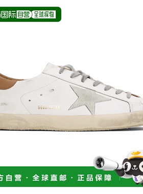 1h可退 潮奢 GOLDEN GOOSE 男士 白色 Super-Star 运动鞋 GMF0010