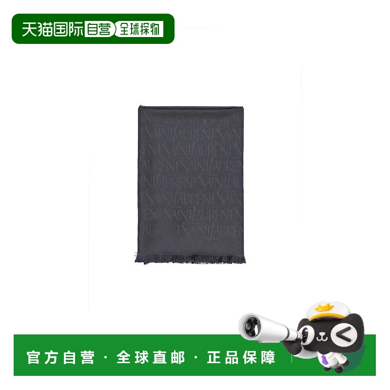 1h可退 SAINT LAURENT 男士围巾 7379303YN211000NOIR AW2025