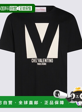 VALENTINO 男士T恤 6V3MG16PAQ90NO SS2025 黑色