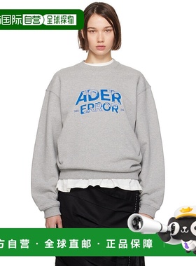 1h可退 潮奢 ADER Error 女士 灰色图案套头衫 BN25FYSW0101GR