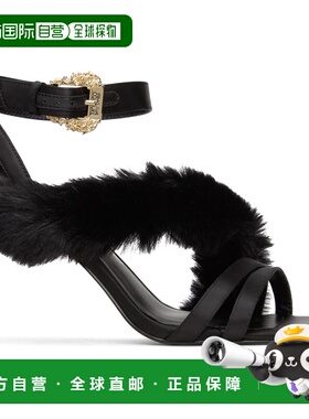 1h可退 潮奢 versace 范思哲 女士 黑色 Emily 凉鞋 E75VA3S72EZS