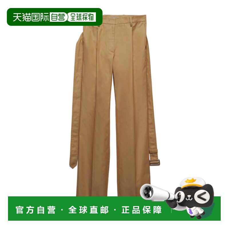 1h可退 奢淘 Prada 折痕细节休闲裤 女 P230IK14ZGSOOO阔腿裤