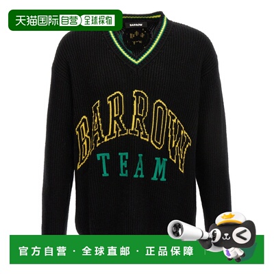 BARROW 男士针织毛衣 F3BWUAJP034110 AW2023 黑色 Logo embroide