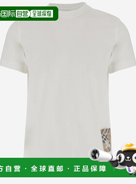 BURBERRY 男士T恤 8102254CHALK SS2026 白色 Logo T-shirt