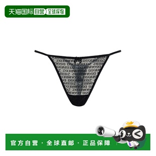 DSQUARED2 女士文胸 D8L7C58400001 SS2025 黑色 Lace Thongs性感