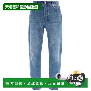 H526Y11X225380 牛仔裤 蓝色 DENIM LOEWE PANTALONI 男士