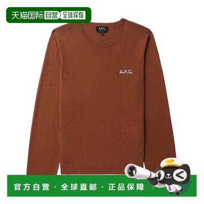 A.P.C. 女士针织衫 COGUQF23215TCH AW2023 棕色 圆领长袖针织衫