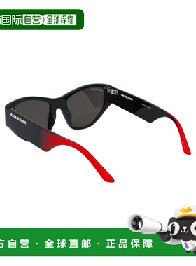 1h可退 BALENCIAGA 女士太阳镜 BB0097S002 AW2023 黑色 BALENCIA