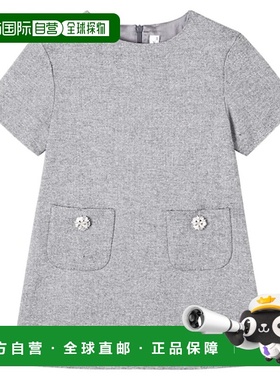 1h可退 潮奢 il gufo 女童 羊毛混纺连衣裙童装 grey灰色 舒适时