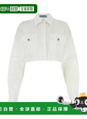 PRADA 女士衬衫 P478GCSOOO126LF0009 SS2025 白色