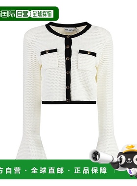 1h可退 SELF-PORTRAIT 女士外套 SS24217JC SS2024 白色开衫