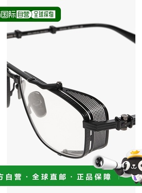 BALMAIN 男士太阳镜 BPX142B56 SS2023 白色 徽标平光镜