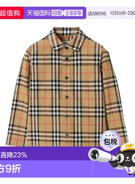 1h可退 潮奢 Burberry 巴宝莉 女童 KB5 OWEN LS CHK E 衬衫童装