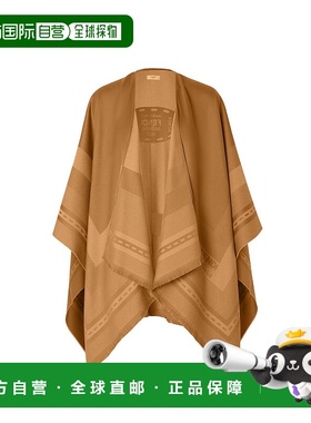 FENDI 女士外套 FXX775AUM2F0QB8 AW2025 棕色 Jacquard poncho