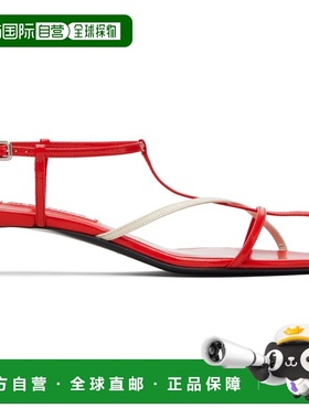 潮奢 Jil Sander 吉尔 桑达 女士 红色 Cage Low 凉鞋 J15WP0129P