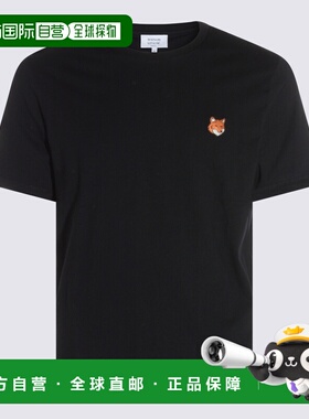 潮奢 MAISON KITSUNE 男士 ' and Polos T恤黑色T恤 PM00107KJ702