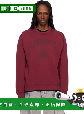 1h可退 潮奢 CARHARTT WIP 女士 红色 Faded Pond Corps 套头衫 I