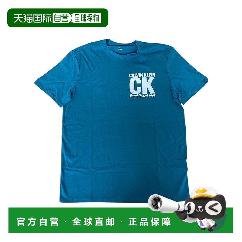 1h可退 CALVIN KLEIN 男士T恤 LV04RE819GYTN SS2026 蓝色