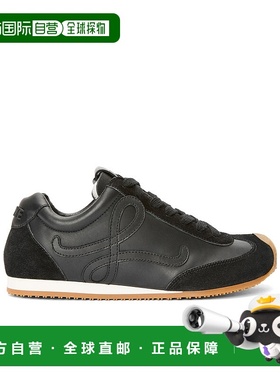 LOEWE 女士休闲鞋 LLBR282X031100 SS2025 黑色 Ballet Runner运